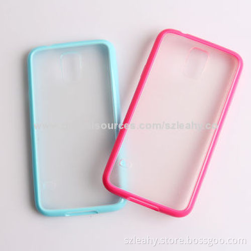 New arrival, smoked PC back with TPU sides mixed case for Samsung S5/G900
